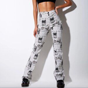 Motel Rocks Zoven Flare Trouser In Tarot